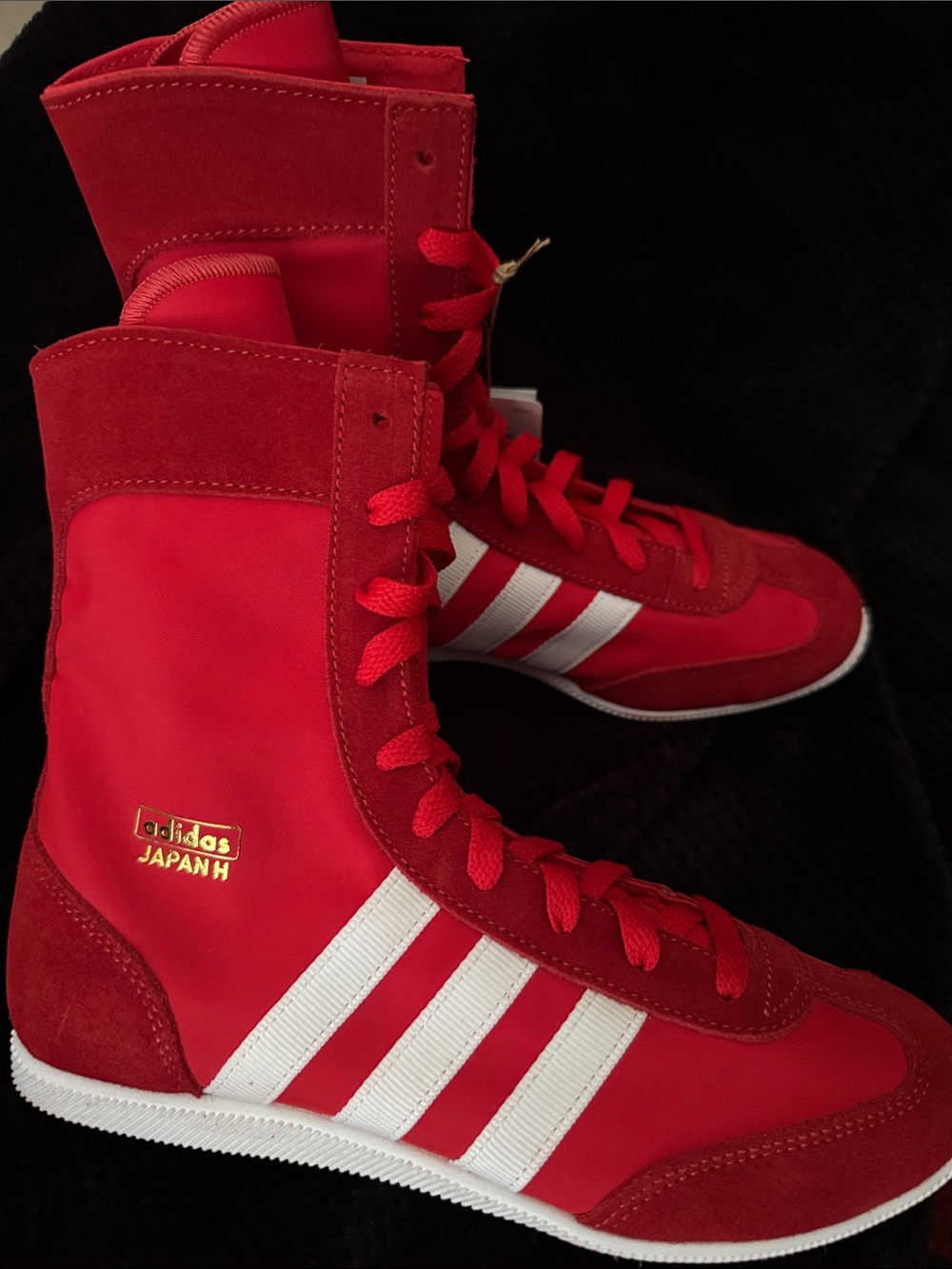 adidas Originals Women’s Japan Red High-Top Boxing Shoes JR8121 size 6.5 NWT